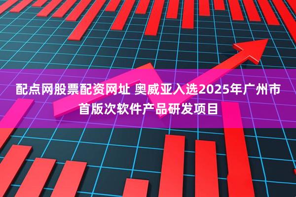 配点网股票配资网址 奥威亚入选2025年广州市首版次软件产品研发项目